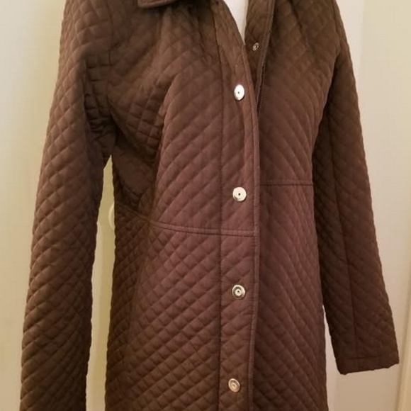 white stag quilted jacket